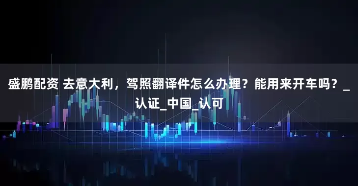 盛鹏配资 去意大利，驾照翻译件怎么办理？能用来开车吗？_认证_中国_认可