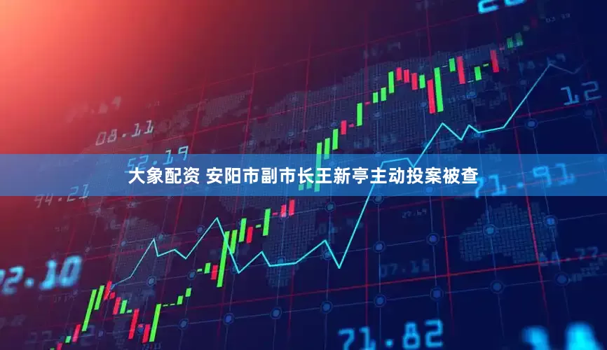 大象配资 安阳市副市长王新亭主动投案被查
